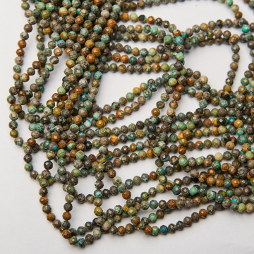 Turkus kulka fasetowana 4mm