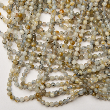 Labradoryt kulka fasetowana 4,5mm