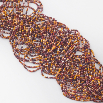 Jaspis mokait kulka fasetowana 2mm