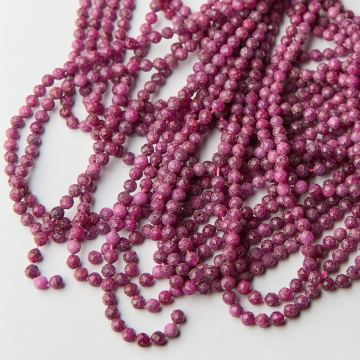 Rubin kulka fasetowana 4mm