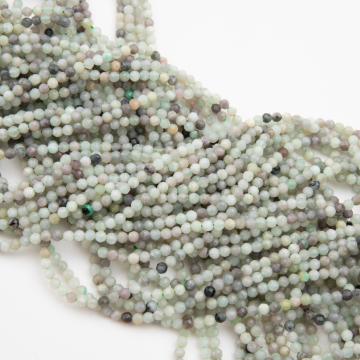 Szmaragd kulka fasetowana 2,5mm