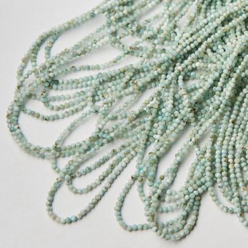 Larimar kulka fasetowana 2mm