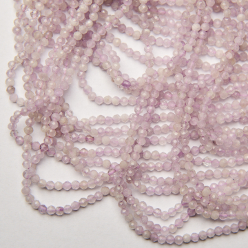 Ametyst lawendowy kulka fasetowana 3mm