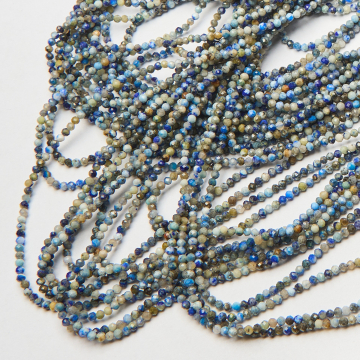 Lapis lazuli kulka fasetowana 2.5mm
