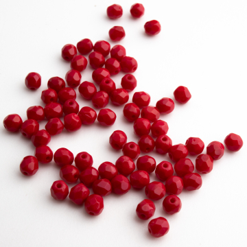 Fire Polish Opal Red (93220) 4mm