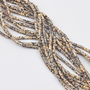 Jaspis dalmatyński słupek gładki 4,5x13,5mm