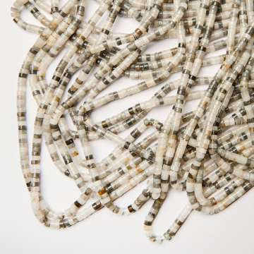 Sokole oko krążek gładki 2,5x4,5mm - na sznurze