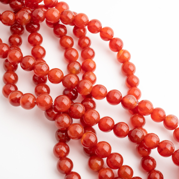 Agat kulka gładka karneolowa 8,5mm