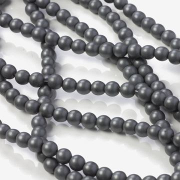 Hematyt platerowany kulka gładka mat natural 6mm