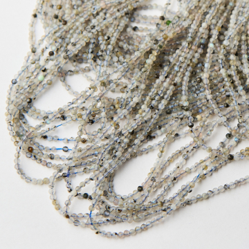 Labradoryt kulka fasetowana 2,5mm