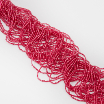 Rubin klarowany kulka fasetowana 2mm