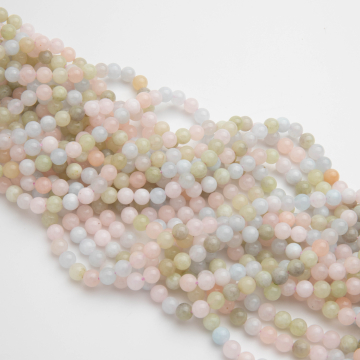 Morganit syntetyczny kulka gładka 6,5mm