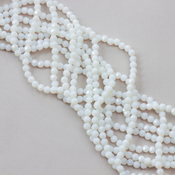 Kryształki kulka fasetowana 32 cust white stone 6mm