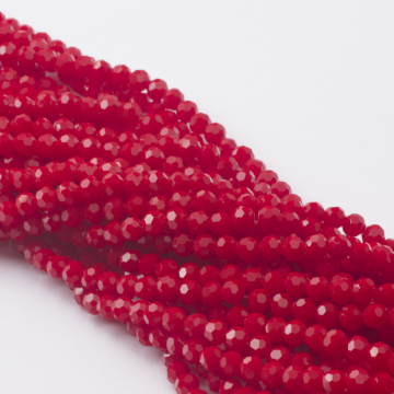 Kryształki kulka fasetowana 32 cuts ruby 6mm