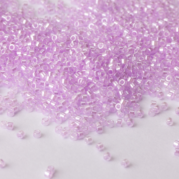 Koraliki Miyuki Delica 11/0 Lined Crystal/Pale Lilac