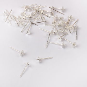 Srebrne sztyfty do przyklejania próba 925 5mm