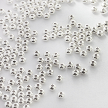 Srebrne dyski gładkie AG925 3mm