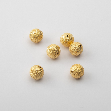 Srebrne kulki AG925 pozłacane 8mm