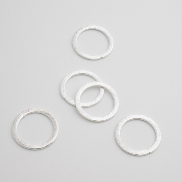 Srebrne kółko satynowe AG925 16mm