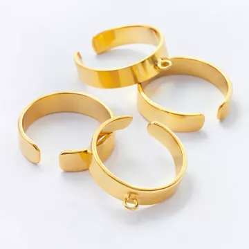 Baza pierścionka AG925 pozłacana 20mm