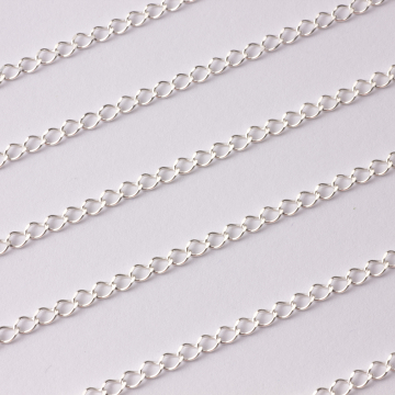 Srebrny łańcuszek rombo diamentowany AG925 3mm