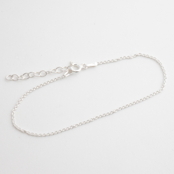 Srebrna bransoletka simple z przedłużką AG925 18cm