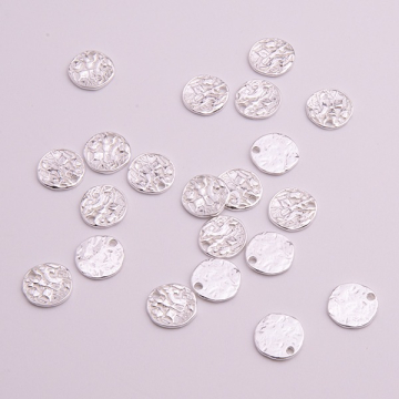 Srebrna zawieszka kółko pomarszczone AG925 srebrny 9mm