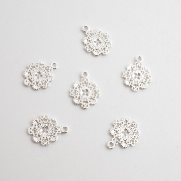 Zawieszka ażurowa mandala 2 AG925 11mm srebrny