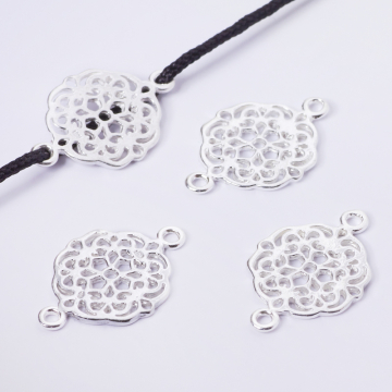 Srebrny łącznik ażurowy AG925 19mm