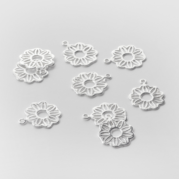 Srebrna zawieszka ażurowy kwiatek  AG925 16,5mm