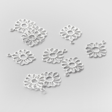 Srebrna zawieszka kwiatek AG925 17mm