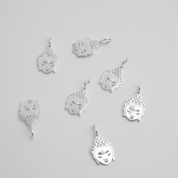 Srebrna zawieszka bogini indyjska AG925 19mm