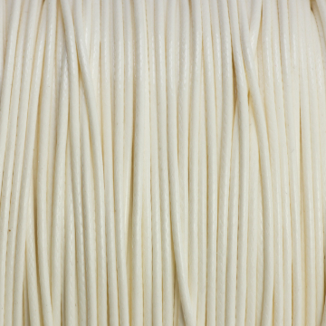 Sznurek powlekany biały 1mm