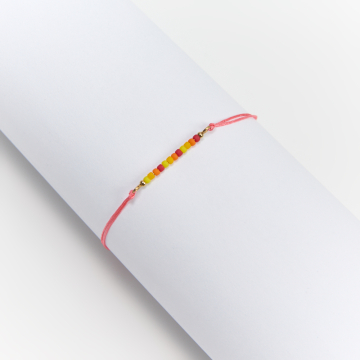 Bransoletka z koralikami Toho na nylonowym sznurku