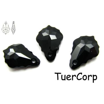 Swarovski baroque 16mm jet Swarovski baroque 16mm jet