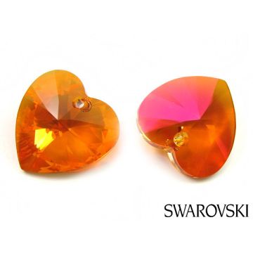 Swarovski heart 14mm astral pink