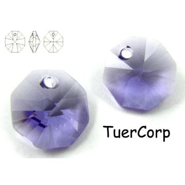 6401 octagon pendant, SWAROVSKI tanzanite