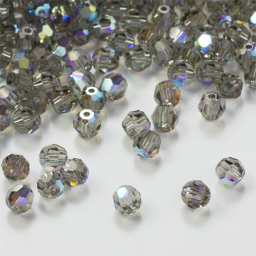 Swarovski kulka black diamond AB 4mm