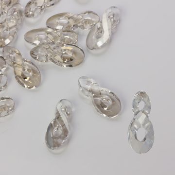 Swarovski infinity pendant silver shade 18mm