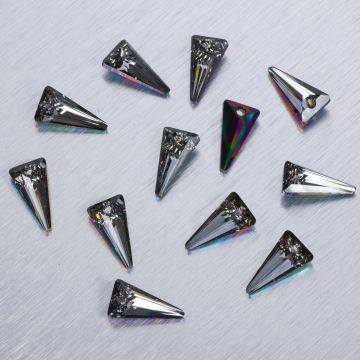 Swarovski spike pendant rainbow dark 18mm