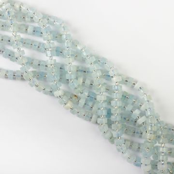 Akwamaryn krążek 3,5x6,5mm