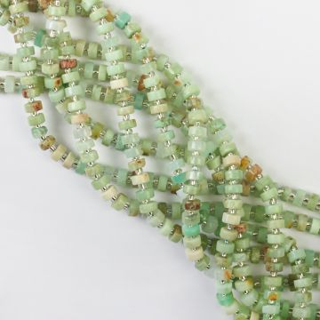 Chryzopraz krążek 3x6,5mm