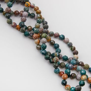 Jaspis oceaniczny kulka fasetowana 8mm