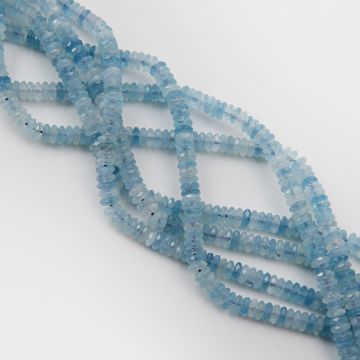 Akwamaryn dysk fasetowany 6mm