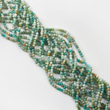 Amazonit kulki fasetowane 3,5mm