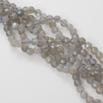 Labradoryt kulki fasetowane 6mm