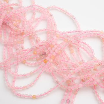 Morganit kulka fasetowana 2,5mm