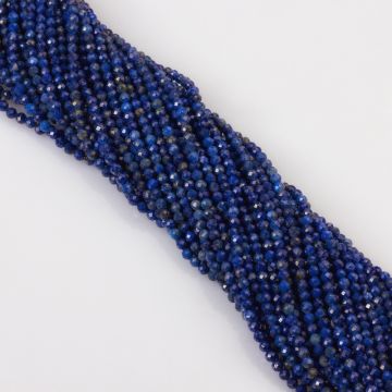 Lapis lazuli kulki fasetowane 3mm Lapis lazuli kulki fasetowane 3mm