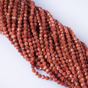 Piasek pustyni kulki fasetowane 4mm Piasek pustyni kulki fasetowane 4mm