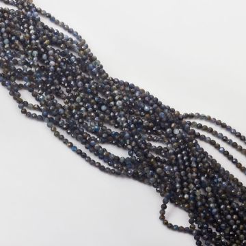 Kianit kulki fasetowane 3mm